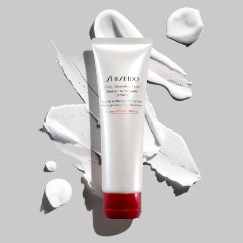 Shiseido Deep Cleansing Foam - 125 mL - Deeply Cleanses & Removes Impurities for Oily to Blemish-Prone Skin Avelisse