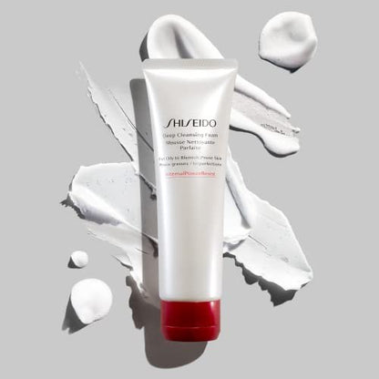 Shiseido Deep Cleansing Foam - 125 mL - Deeply Cleanses & Removes Impurities for Oily to Blemish-Prone Skin Avelisse