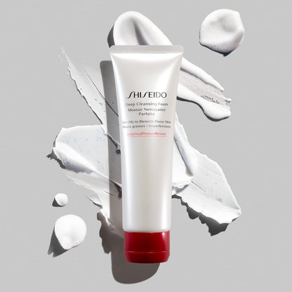 Shiseido Deep Cleansing Foam - 125 mL - Deeply Cleanses & Removes Impurities for Oily to Blemish-Prone Skin Avelisse
