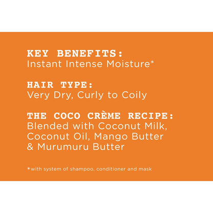 Carol's Daughter Coco Creme Coil Enhancing Moisture Butter – 12 oz, Coconut Oil & Mango Butter for Very Dry Curly Hair, Paraben & Silicone Free