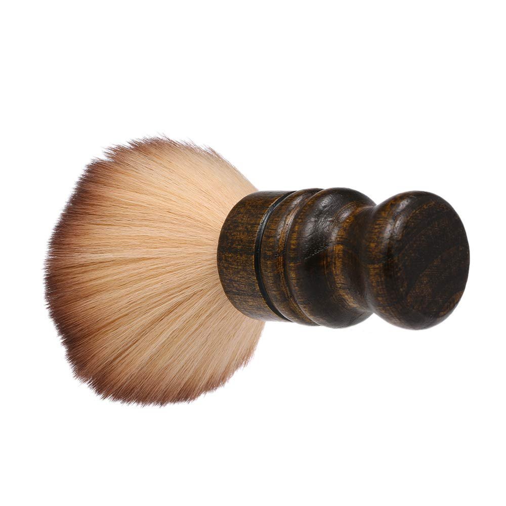 Large Neck Duster Brush for Barber & Salon – Soft Nylon Bristles, Wooden Handle, Face Cleaning Hairbrush - görsel 16