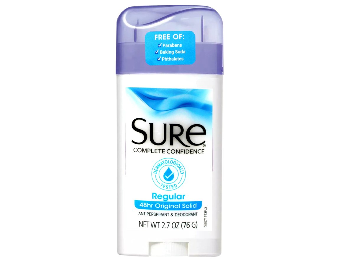 Sure Original Solid Antiperspirant & Deodorant, Regular Scent, 2.7 Oz Twin Pack (Pack of 2) - görsel 15