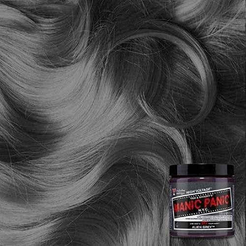 MANIC PANIC Classic Alien Grey Semi Permanent Hair Color - Cool, Medium Slate Grey Hair Dye for Women & Men - Vegan, Ammonia & Cruelty-Free - 4oz Avelisse