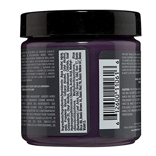MANIC PANIC Classic Alien Grey Semi Permanent Hair Color - Cool, Medium Slate Grey Hair Dye for Women & Men - Vegan, Ammonia & Cruelty-Free - 4oz Avelisse