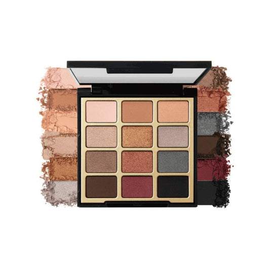 Milani Bold Obsessions Eyeshadow Palette - 12 Jewel-Tone Matte & Metallic Shades, Cruelty-Free, Long-Lasting Wear (0.48 oz)