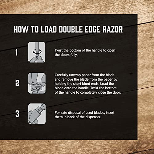 Wilkinson Sword Double Edge Safety Razor for Men with 5 Double Edge Razor Blade Refills Avelisse