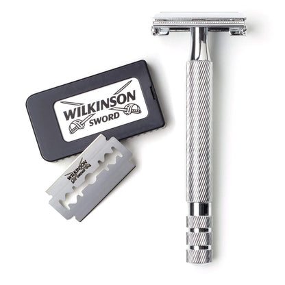 Wilkinson Sword Double Edge Safety Razor for Men with 5 Double Edge Razor Blade Refills Avelisse