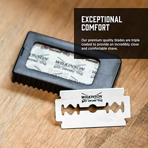 Wilkinson Sword Double Edge Safety Razor for Men with 5 Double Edge Razor Blade Refills Avelisse