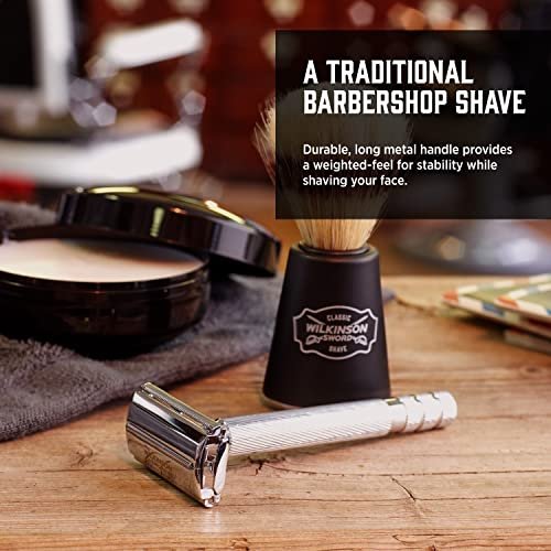 Wilkinson Sword Double Edge Safety Razor for Men with 5 Double Edge Razor Blade Refills Avelisse