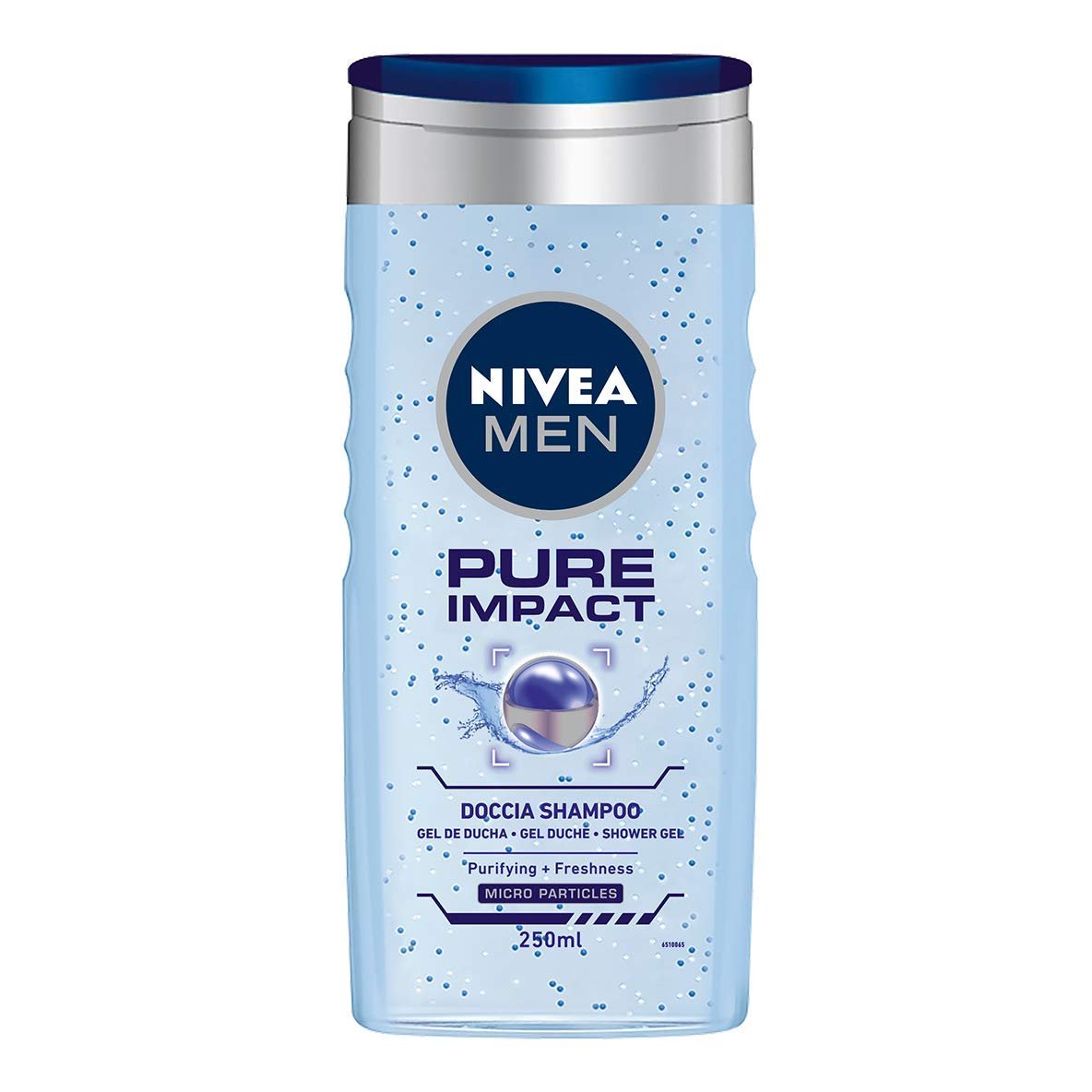 NIVEA Men Pure Impact Shampoo, 6-Pack (8.45 Fl Oz Each) – Daily Cleanse for Normal to Oily Hair - görsel 3