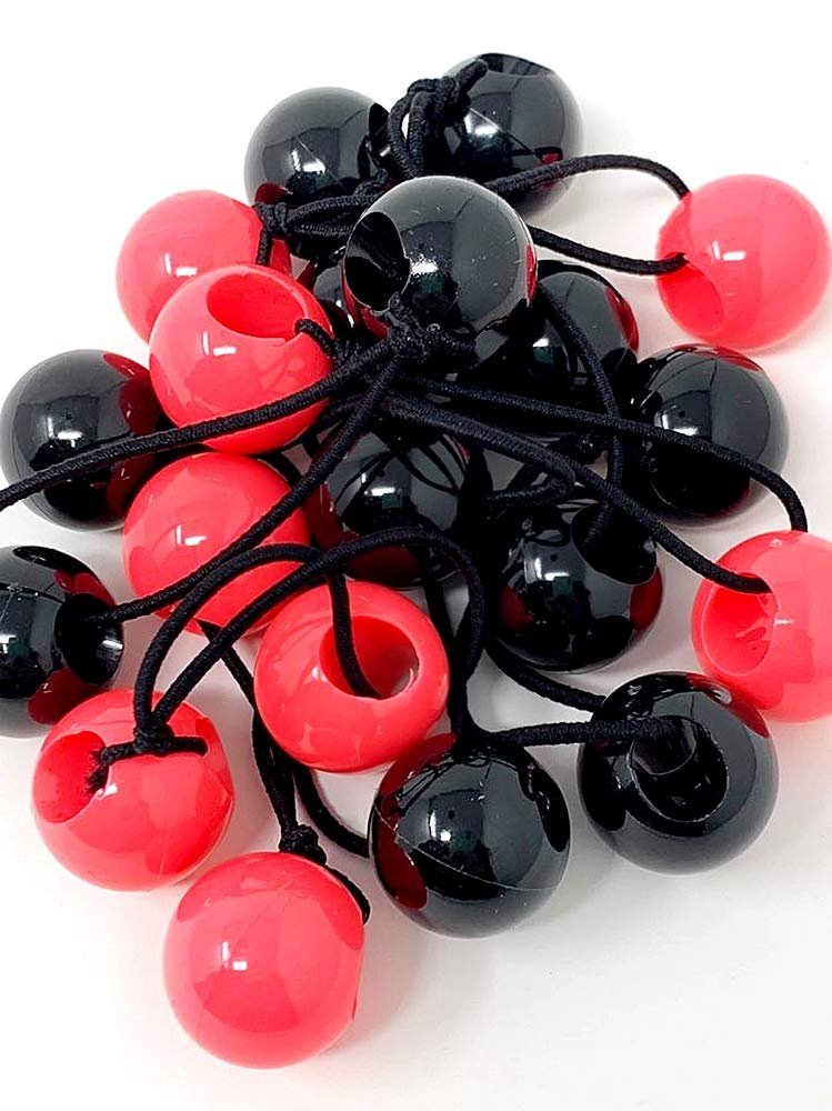 Tara Girls Twinbead Bubble Ball Ponytail Elastics - 10 Pack (BT108) - görsel 3