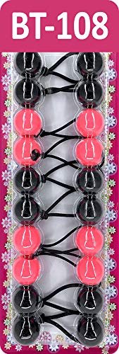 Tara Girls Twinbead Bubble Ball Ponytail Elastics - 10 Pack (BT108) - görsel 2