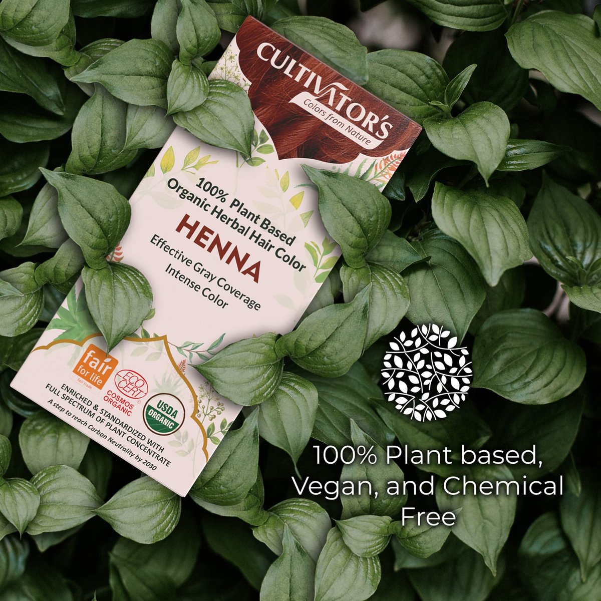 CULTIVATOR'S Permanent Henna Hair Color - 4 Pack (0.88 oz each) | Long-Lasting Natural Brown Tint - görsel 3