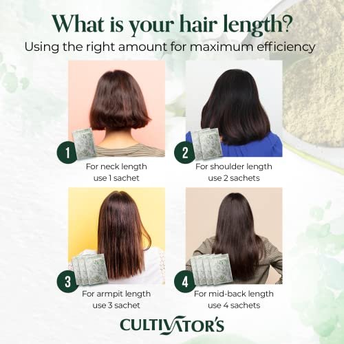 CULTIVATOR'S Permanent Henna Hair Color - 4 Pack (0.88 oz each) | Long-Lasting Natural Brown Tint - görsel 8
