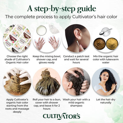 CULTIVATOR'S Permanent Henna Hair Color - 4 Pack (0.88 oz each) | Long-Lasting Natural Brown Tint