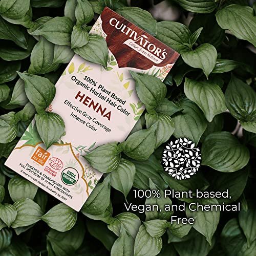 CULTIVATOR'S Permanent Henna Hair Color - 4 Pack (0.88 oz each) | Long-Lasting Natural Brown Tint - görsel 4