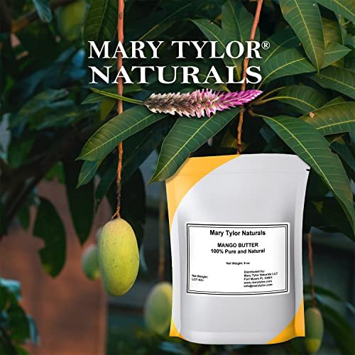 Mary Tylor Naturals Pure Mango Butter – 8 oz Cold Pressed, Unrefined, Raw for Hair, Skin & Nails Avelisse