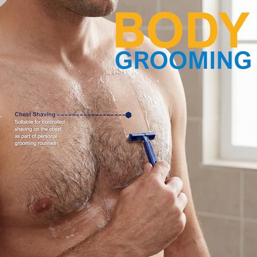 MED PRIDE Disposable Razors, 10-Pack | Twin Blades & Easy Grip for Smooth Shaving - Unisex - görsel 14