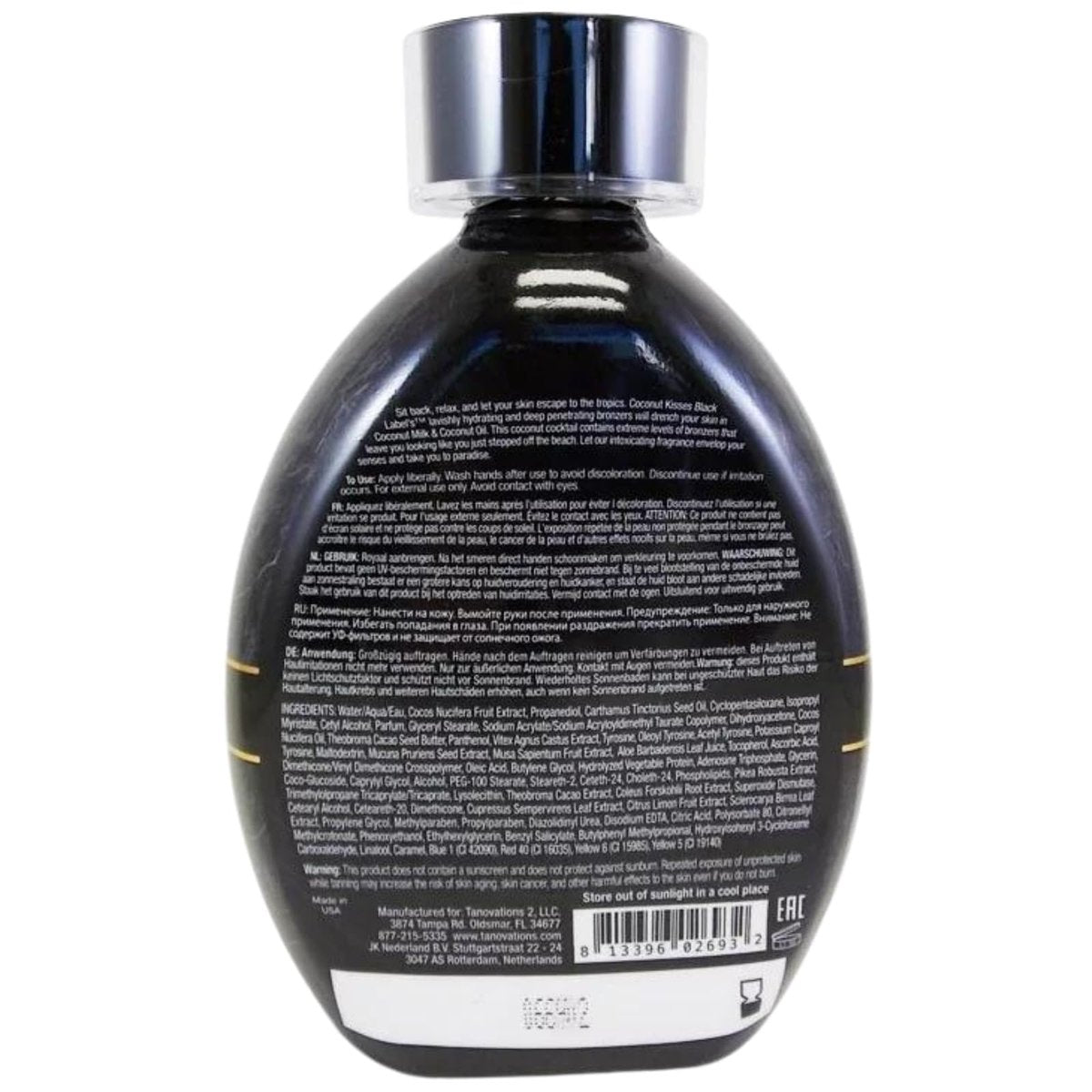 Ed Hardy Coconut Kisses Black Label Black DHA Skin Hydrating Bronze Tanning Lotion - 13.5 oz Avelisse
