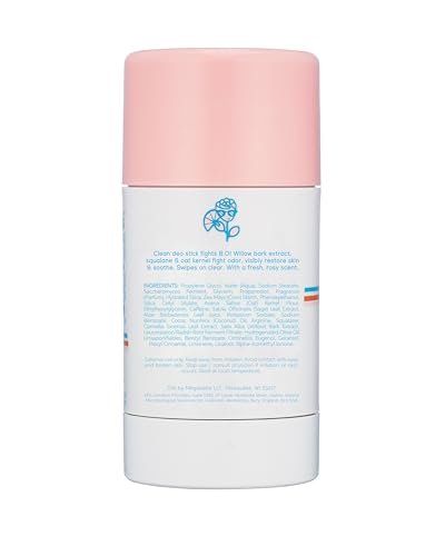 Megababe Daily Deodorant Rosy Pits - Aluminum-Free, Clear & Clean Deodorant for Women, Men & Sensitive Skin - 2.6 oz Avelisse
