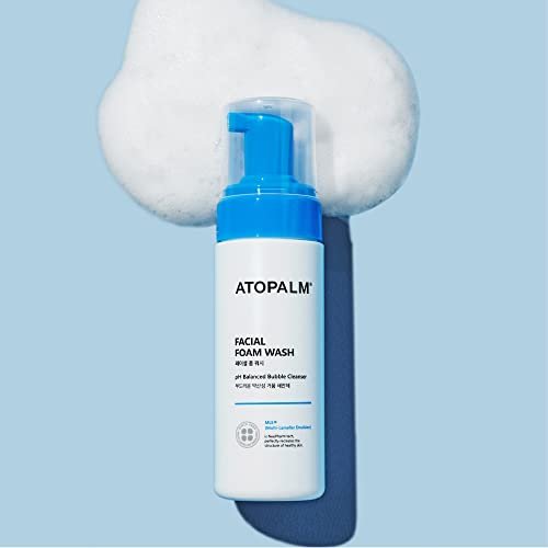 ATOPALM Facial Foam Wash – Gentle Foaming Cleanser for Sensitive Skin, Tear-Free, Sulfate-Free, Paraben-Free, pH Balanced, Hypoallergenic, EWG Green Grade, 5.07 Fl Oz (150ml) Avelisse
