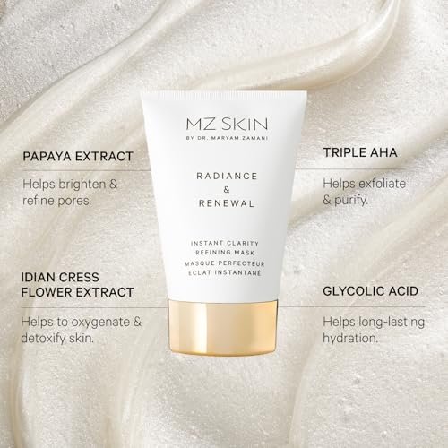 MZ SKIN Radiance & Renewal Mask – 8.5% Fruit Acid Complex with Lactic Acid & Azelaic Acid – 3.4 fl oz - görsel 4
