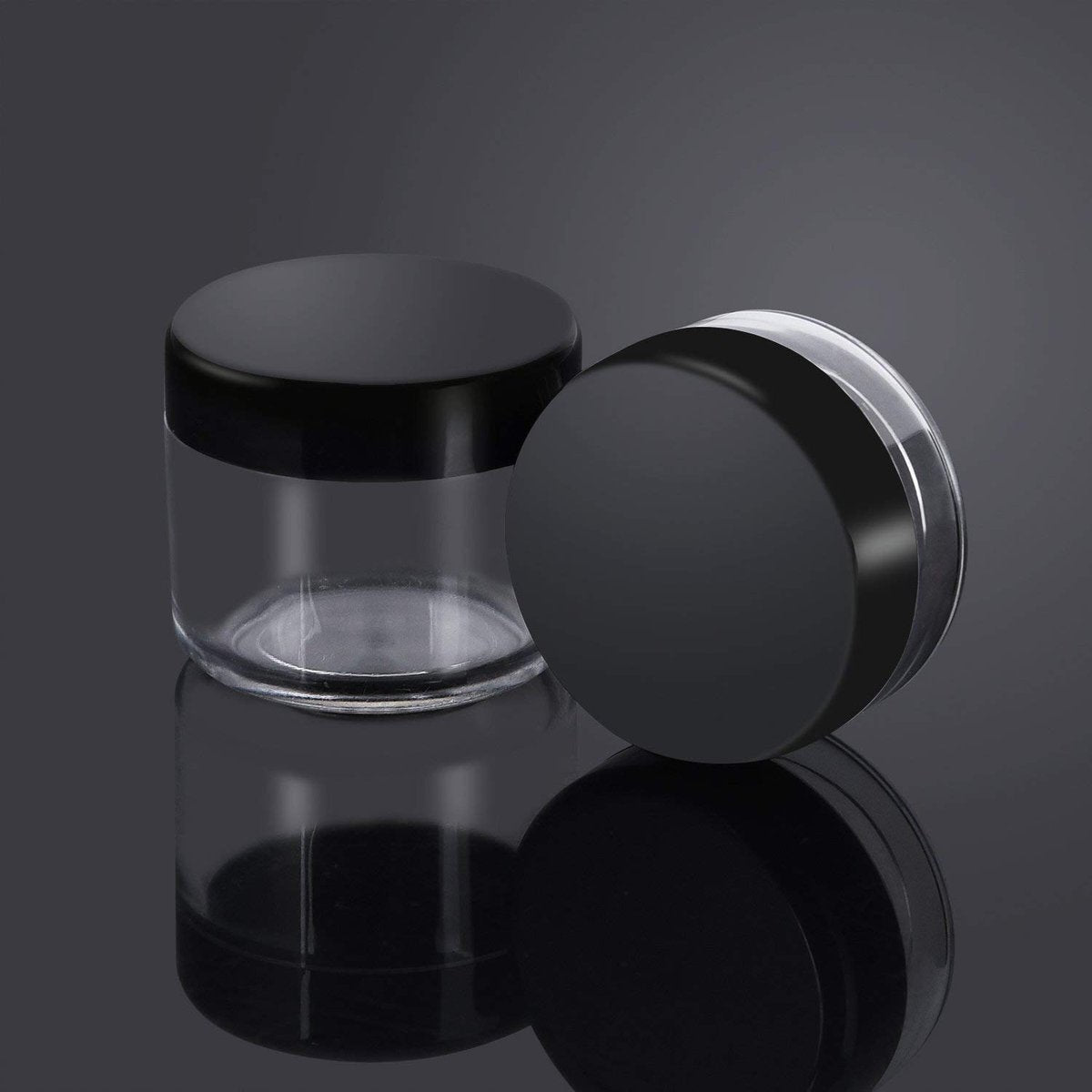Onwon 10-Piece Clear Plastic Makeup Sample Containers with Mini Spatulas – 3g/5g/10g/15g/20g Cosmetic Jars with Screw Lids - görsel 9