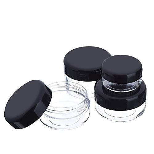 Onwon 10-Piece Clear Plastic Makeup Sample Containers with Mini Spatulas – 3g/5g/10g/15g/20g Cosmetic Jars with Screw Lids - görsel 8