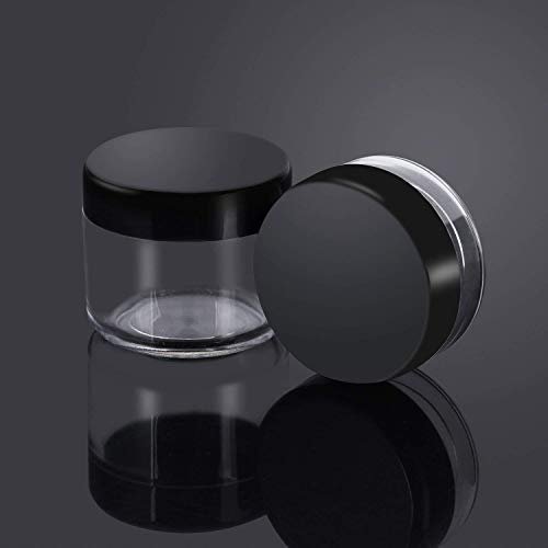 Onwon 10-Piece Clear Plastic Makeup Sample Containers with Mini Spatulas – 3g/5g/10g/15g/20g Cosmetic Jars with Screw Lids - görsel 10