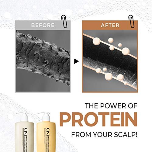 CP-1 Protein Nourishing Care Shampoo and Conditioner Set for Dry Damaged Hair with Keratin, Protein, Ceramide, and Argan Oil - 500ml Each Avelisse