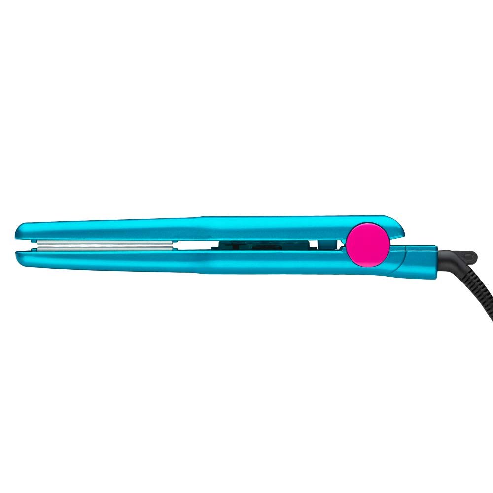 Bed Head Pixie 1/2 Inch Straightener for Short Hair, Bangs & Pixie Cuts – Peacock Blue Ceramic Iron Avelisse