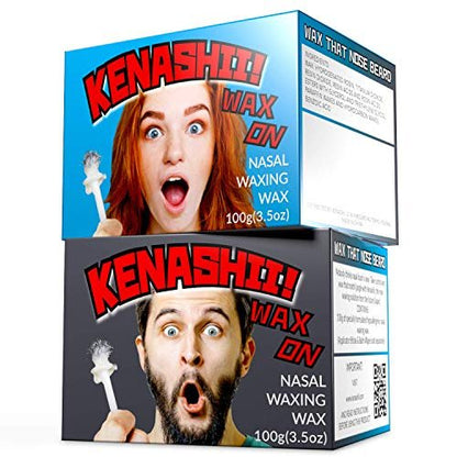 KENASHII Nose Waxing Wax – Hypoallergenic Nasal Hair Removal Wax (100g/3.5 oz)