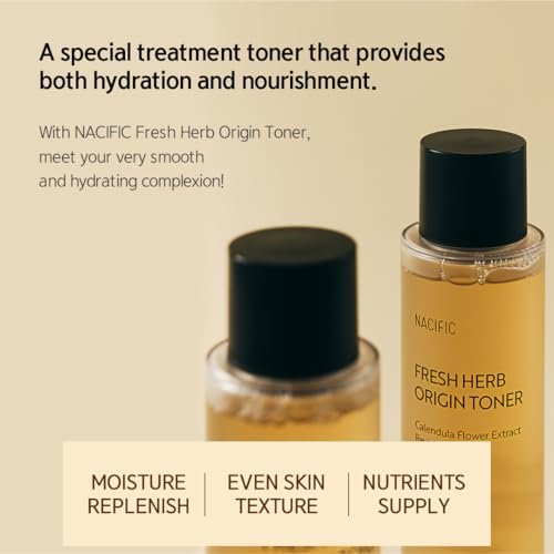 NACIFIC Fresh Herb Origin Facial Toner 5.07 fl. oz (150ml) – Vitamin B & C Infused Korean Skincare for Radiance and Moisture Barrier Support, All Skin Types - görsel 6