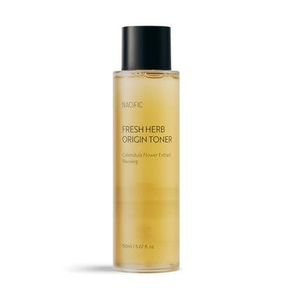 NACIFIC Fresh Herb Origin Facial Toner 5.07 fl. oz (150ml) – Vitamin B & C Infused Korean Skincare for Radiance and Moisture Barrier Support, All Skin Types