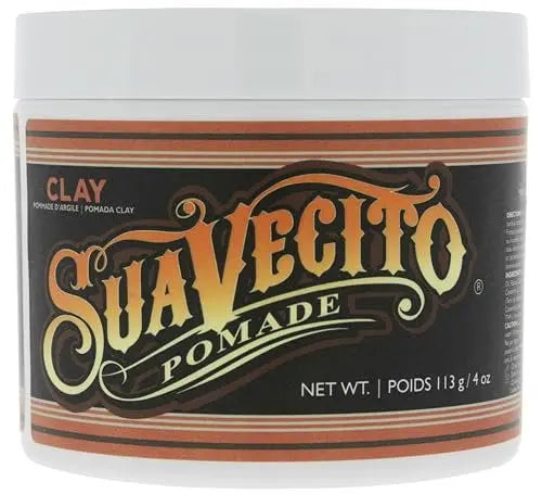 Suavecito Firme Clay for Men – Strong Hold, Low Shine Matte Finish – 4 oz Avelisse