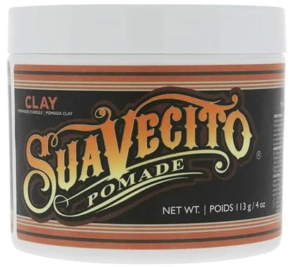 Suavecito Firme Clay for Men – Strong Hold, Low Shine Matte Finish – 4 oz Avelisse