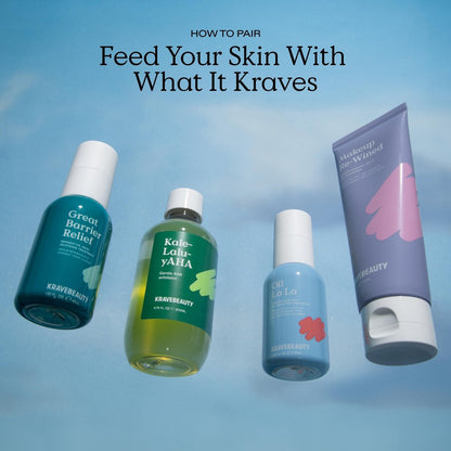 KraveBeauty Kale-Lalu-yAHA Exfoliating Toner - Gentle AHA Liquid Exfoliant with Glycolic Acid & Kale Extract, Smooths Texture, Evens Skin Tone, Unclogs Pores, Fragrance Free, 200 mL Avelisse