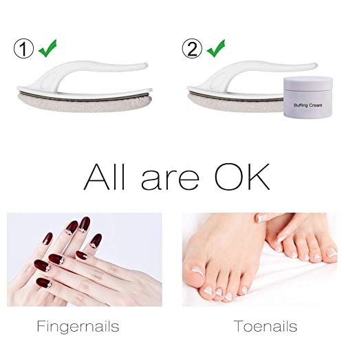 Premium Washable Nano Glass Nail File Set with Chamois Buffer - beUakso Upgrade Nail Buffer and Shine Kit (3-Piece, Flower Box) - görsel 12