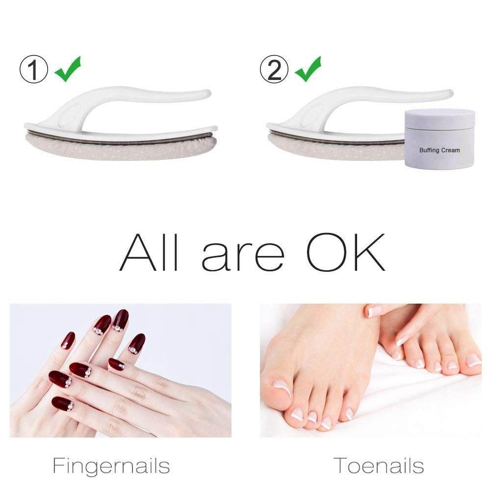 Premium Washable Nano Glass Nail File Set with Chamois Buffer - beUakso Upgrade Nail Buffer and Shine Kit (3-Piece, Flower Box) - görsel 11