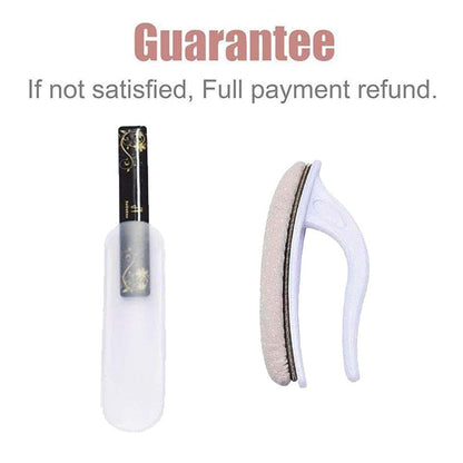 Premium Washable Nano Glass Nail File Set with Chamois Buffer - beUakso Upgrade Nail Buffer and Shine Kit (3-Piece, Flower Box)