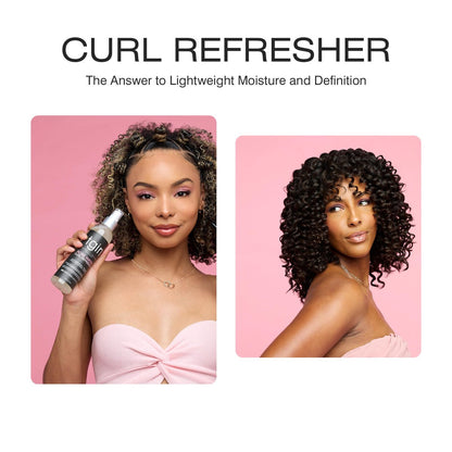 tgin Rose Water Curl Refresher – Moisturizing Curl Spray for Curly, Coily, and Wavy Hair – Enhances Shine, Reduces Frizz, and Hydrates Dry Curls & Scalp with Acai Berry & Rose Water – 8 Fl Oz