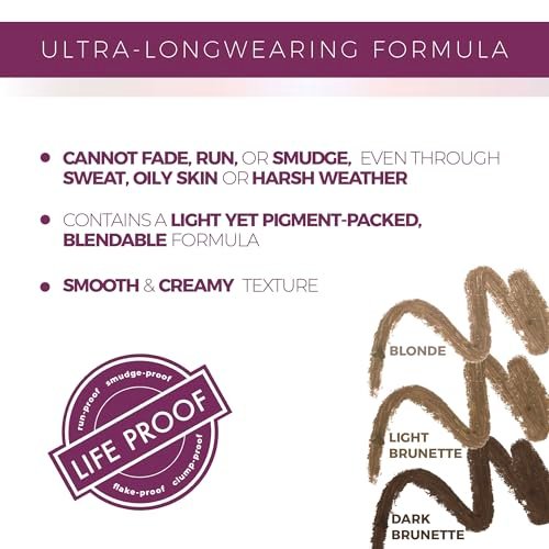 Blinc Eyebrow Pencil – Dual-Sided Precise Fine Tip with Vitamins C & E, Natural Finish, Long-Wearing, Water-Resistant, Vegan & Cruelty-Free – Blonde - görsel 4