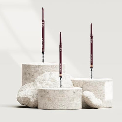 Blinc Eyebrow Pencil - Dual-Sided Precise Fine Tip with Vitamins C & E, Natural Finish, Long-Wearing & Water-Resistant, Vegan & Cruelty-Free, Dark Brunette