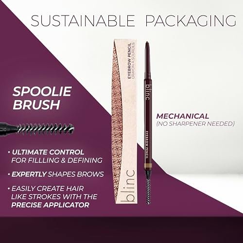 Blinc Eyebrow Pencil – Dual-Sided Precise Fine Tip with Vitamins C & E, Natural Finish, Long-Wearing, Water-Resistant, Vegan & Cruelty-Free – Blonde - görsel 8
