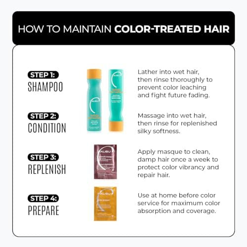 Malibu C Hydrate Color Wellness Shampoo - Sulfate Free Gentle Cleansing for Color Treated Hair - Fights Fade - 9 oz Avelisse