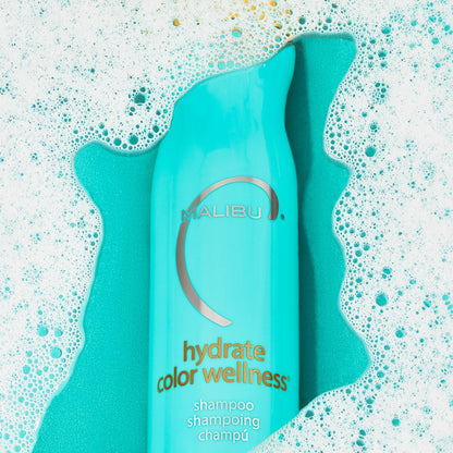 Malibu C Hydrate Color Wellness Shampoo - Sulfate Free Gentle Cleansing for Color Treated Hair - Fights Fade - 9 oz Avelisse