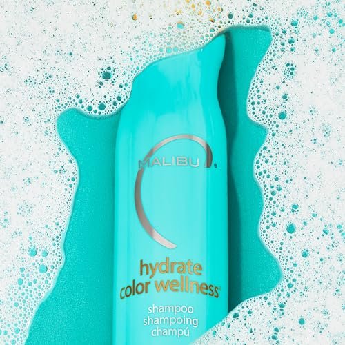 Malibu C Hydrate Color Wellness Shampoo - Sulfate Free Gentle Cleansing for Color Treated Hair - Fights Fade - 9 oz Avelisse