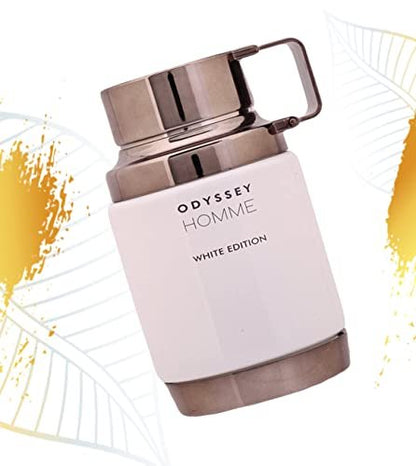 Armaf Odyssey Homme White Edition Eau de Parfum for Men - 3.4 oz Long-Lasting Scent Avelisse