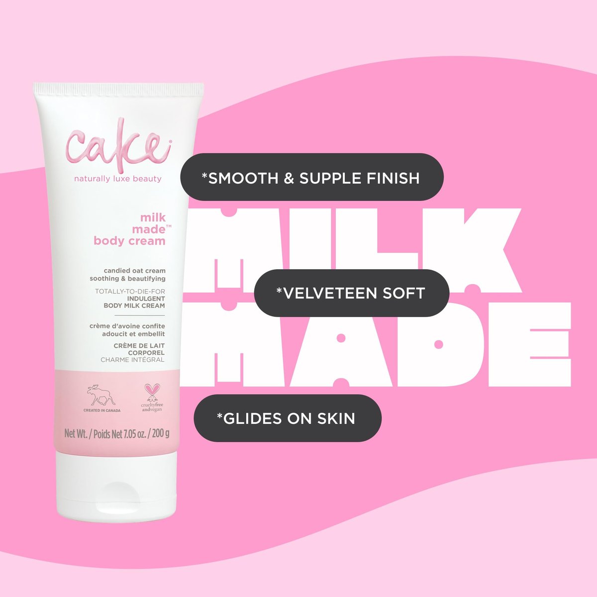 Cake Beauty Shea Butter Body Cream for Dry Skin – Indulgent Milk Made Body Lotion, 7 Fl Oz - görsel 9