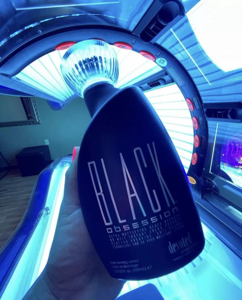 Devoted Creations Black Obsession Black Bronzer - 13.5 oz. Extreme Dark Tanning Lotion Avelisse